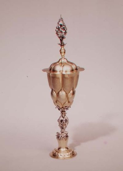 Lobed cup and cover, Augsburg, c.1600 by Melchior Bayer